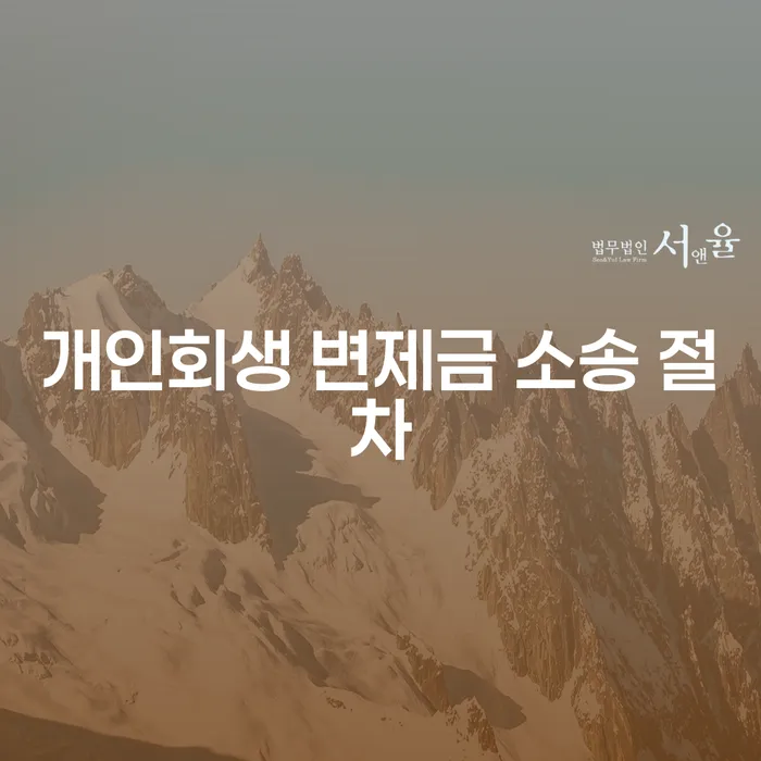 개인회생 변제금 소송 절차: 어떻게 준비해야 할까요?